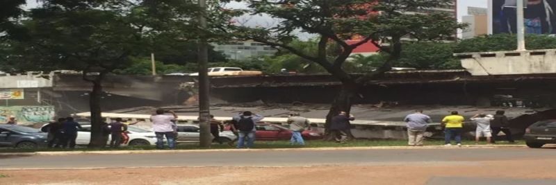 Desabamento em viaduto do Eixão